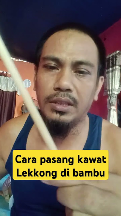 How to install curved wire on bamboo for Bugis pitu pitu #pitupitu #sendaren #kite