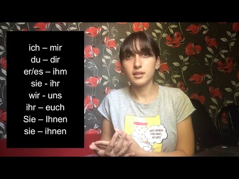 [გერმანული ენა]  Personalpronomen im Dativ - პირის ნაცვალსახელები დატივში