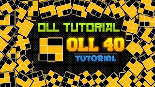 OLL TUTORIAL | OLL 40 BIG LIGHTNINGBOLT/Z SHAPE CASE