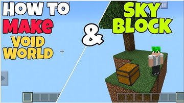 How to make a void world/Skyblock in Minecraft Pocket edition || Blocktopograph Sorukho 2020 ||