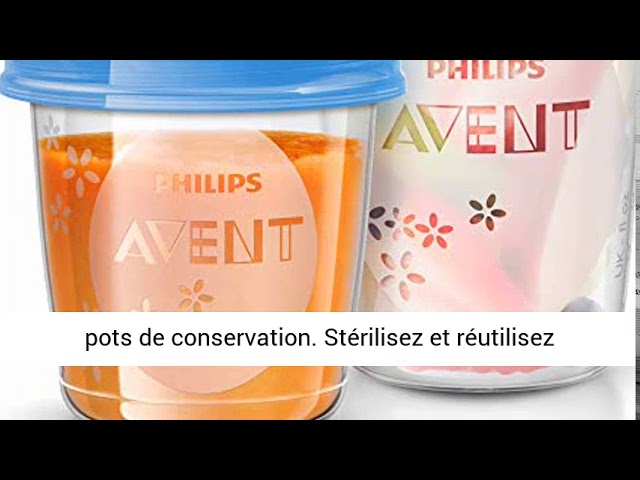 Philips Avent - SCF721/20 - Pots de conservation 180 ml et 240 ml