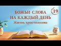 Божьи слова на каждый день: Три этапа Божьей работы | Отрывок 19