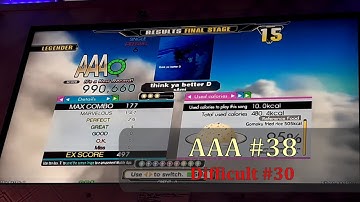 [DDR A] think ya better D {Single-Difficult} {x3.5} (AAA #38)