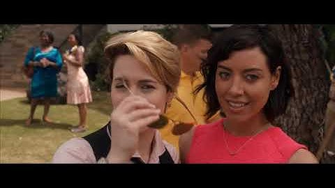 Tatiana meet cousin Terry( Aubrey Plaza ,Alice Wetterlund, Adam DeVine)