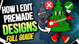 5 Ways to Edit Creative Fabrica Designs Full Guide 2022 Etsy Print on Demand Designs!