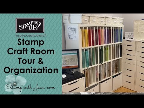 Craft Room Tour & Ink Pad Storage - Nicki Hearts Cards