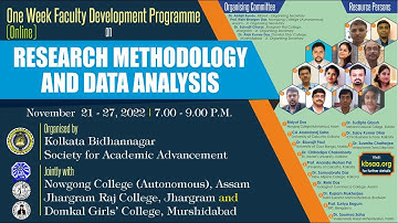 One Week FDP (online) on Research Methodology and Data Analysis Day 2