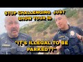 Cops Want His ID For Parking On The Side Of The Road