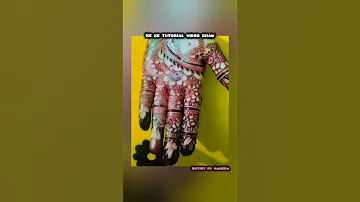 Ke Ke Tutorial Video Chaw Mehndidesign Artist Shortvideo Youtubeshorts 