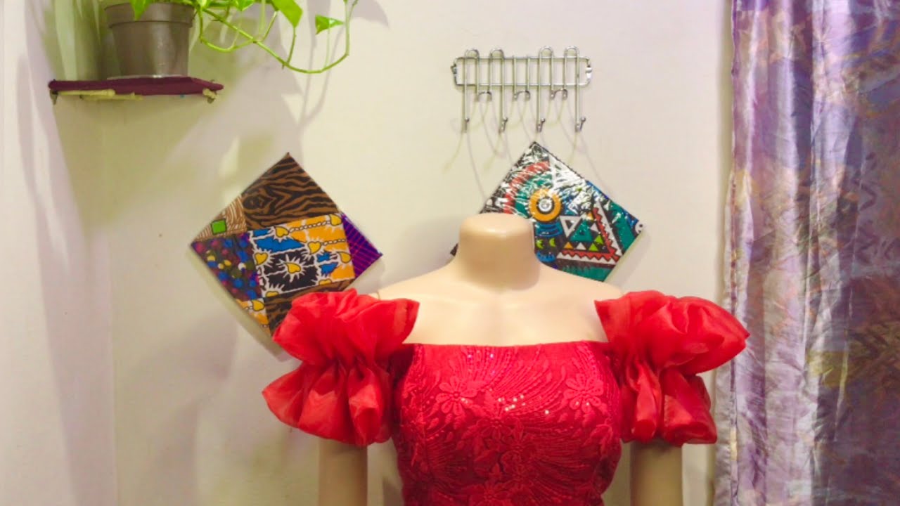 Самый простой способ сделать рукава с воланами на открытых плечах. Подходит для начинающих. 