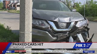 St. Louis woman's parked cars totaled four times