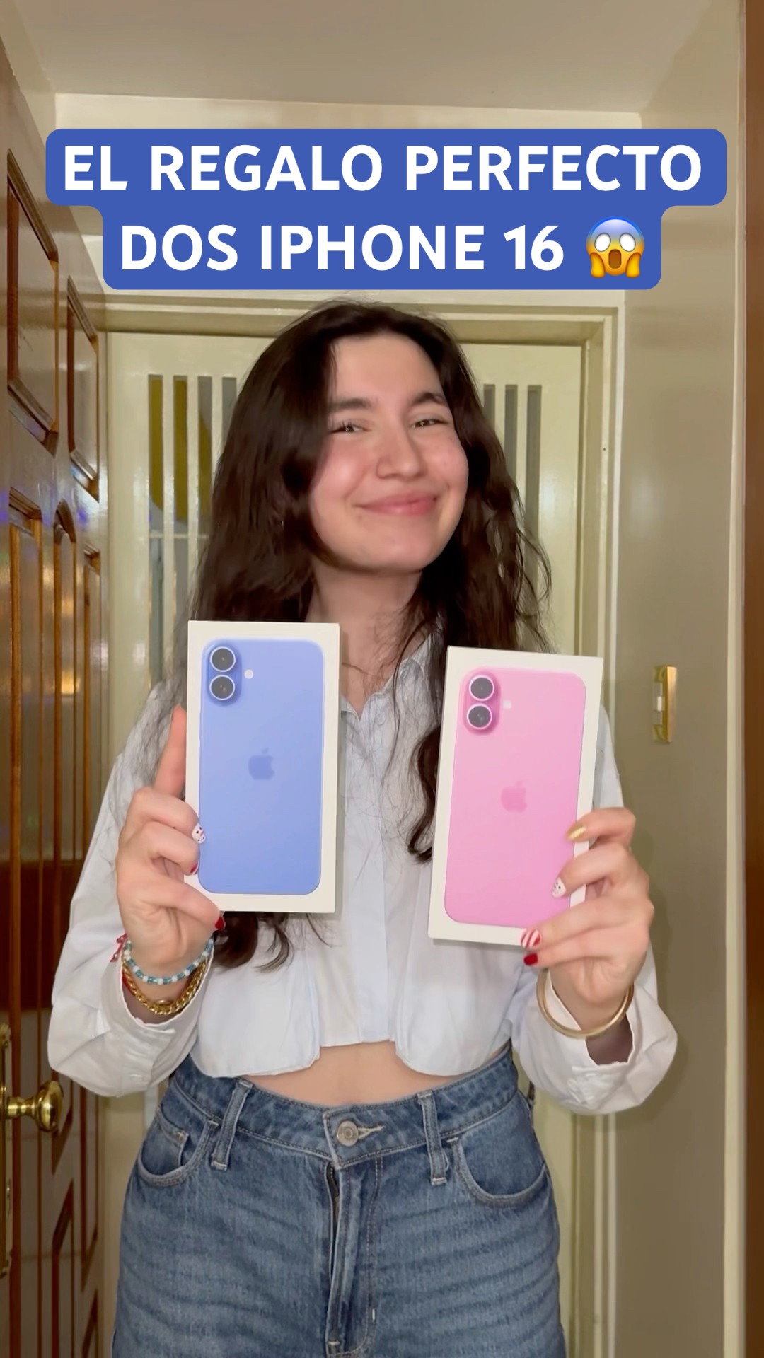 2 iPHONE 16 de REGALO ?? (sus reacciones)