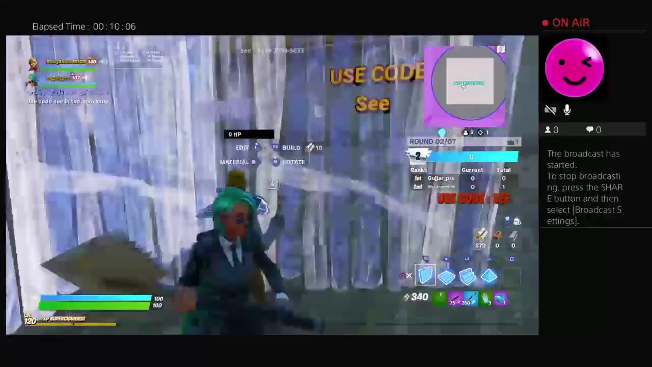 Ghost exo playing fortnite