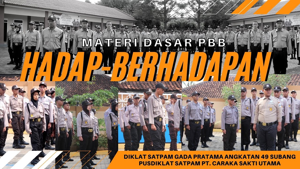 GERAKAN HADAP KANAN HADAP KIRI | SERONG KANAN SERONG KIRI - DIKLAT SATPAM GP 49 SUBANG JAWA BARAT