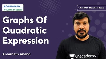 Graphs Of Quadratic Expression | Aim 2023 - Start from Basics | Amarnath Anand | Math Matters