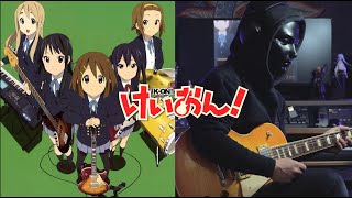 [lyrics]K-ON! OP - Cagayake Girls | Guitar Cover | けいおん! 弾いてみた