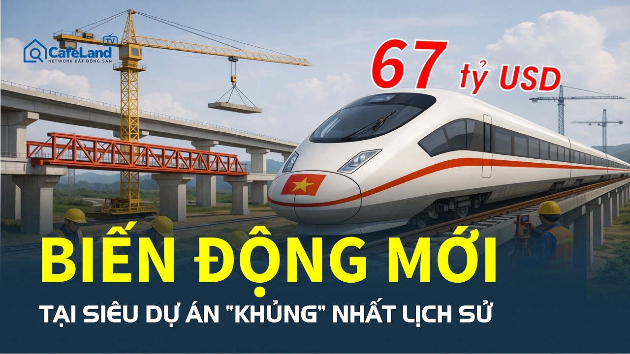 BIẾN ĐỘNG MỚI tại siêu dự án đường sắt tốc độ cao Bắc - Nam 67 TỶ USD | CafeLand