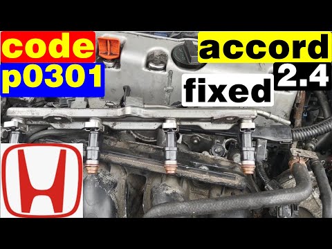 Honda accord 2.3 2.4 3.0 code p0301 p0302 p0303 p0304 solved fixed misfire detected see live data