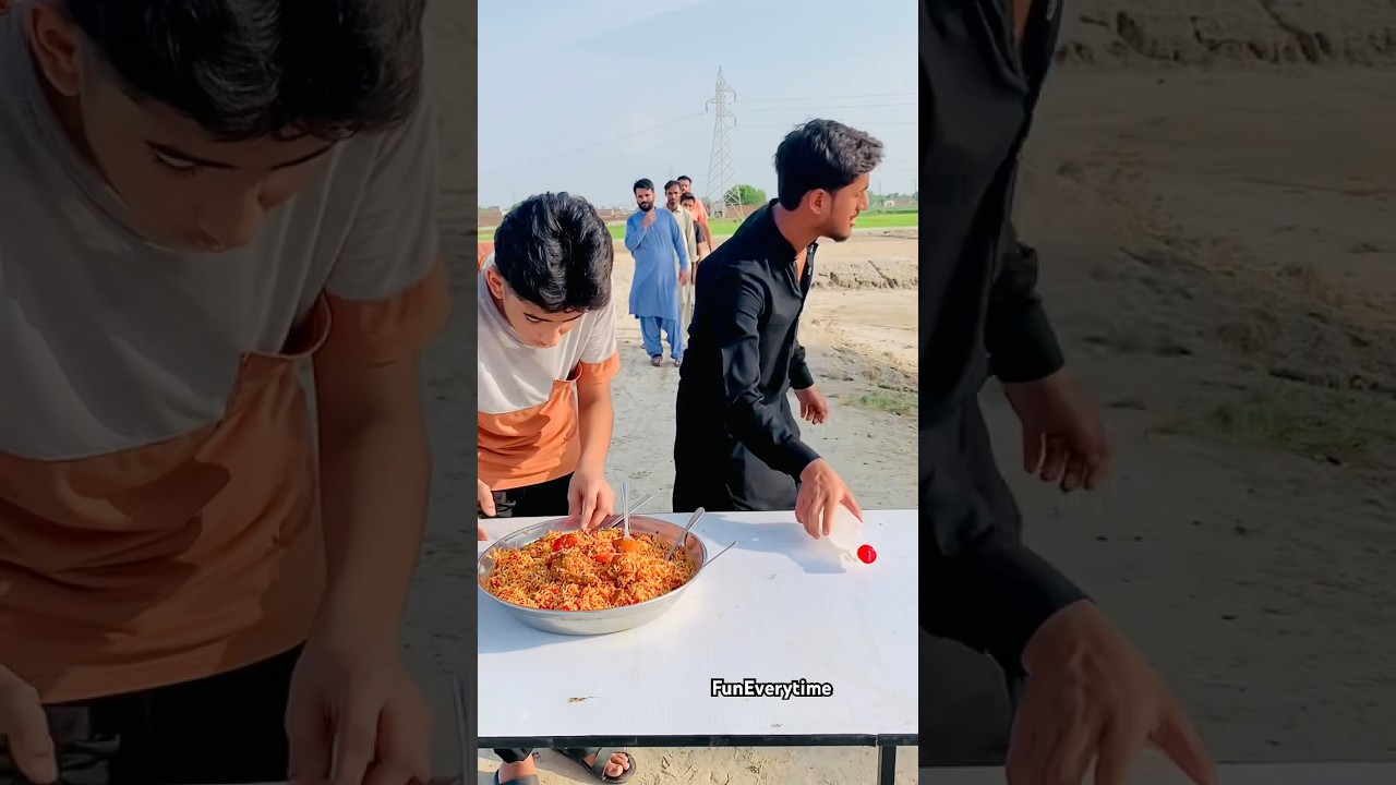 Flip & Eat biryani funny challenge - 