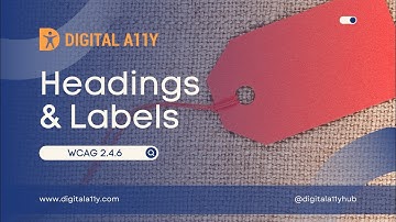 Understanding WCAG SC 2.4.6 Headings and Labels (Level AA)