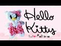 EASY VERSION Hello Kitty Rainbow Loom Charm/Figurine Tutorial