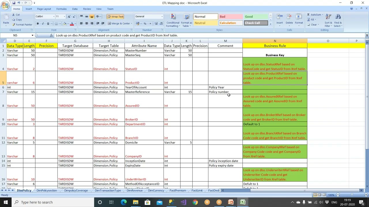 MSBI PROJECT SESSION 08  Icnr loading using lookup for updates