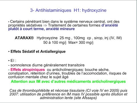 Les médicaments psychotropes classe des Anxiolytiques