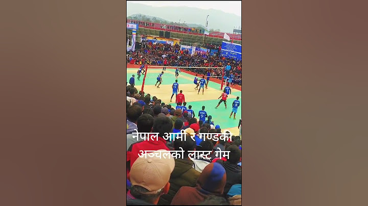 Nepal army volleyball game