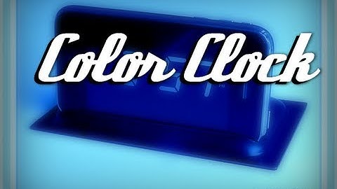 ColorClock: Change Clock Color on Lockscreen for iPhone, iPod Touch, iPad