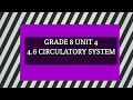 Grade 8 General Science Unit 4 Circulatory System Grade 8 General Science Unit 4 Circulatory System