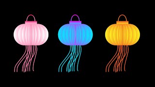 How to design 3D looking lanterns - Adobe Illustrator Tutorial