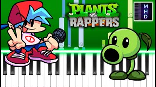Friday Night Funkin V.S. Plants VS. Rappers - Blooms n Brains - Piano Tutorial