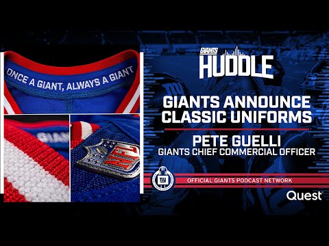 Giants Chief Commercial Officer Pete Guelli on Classic Blue Uniform Concept | New York Giants