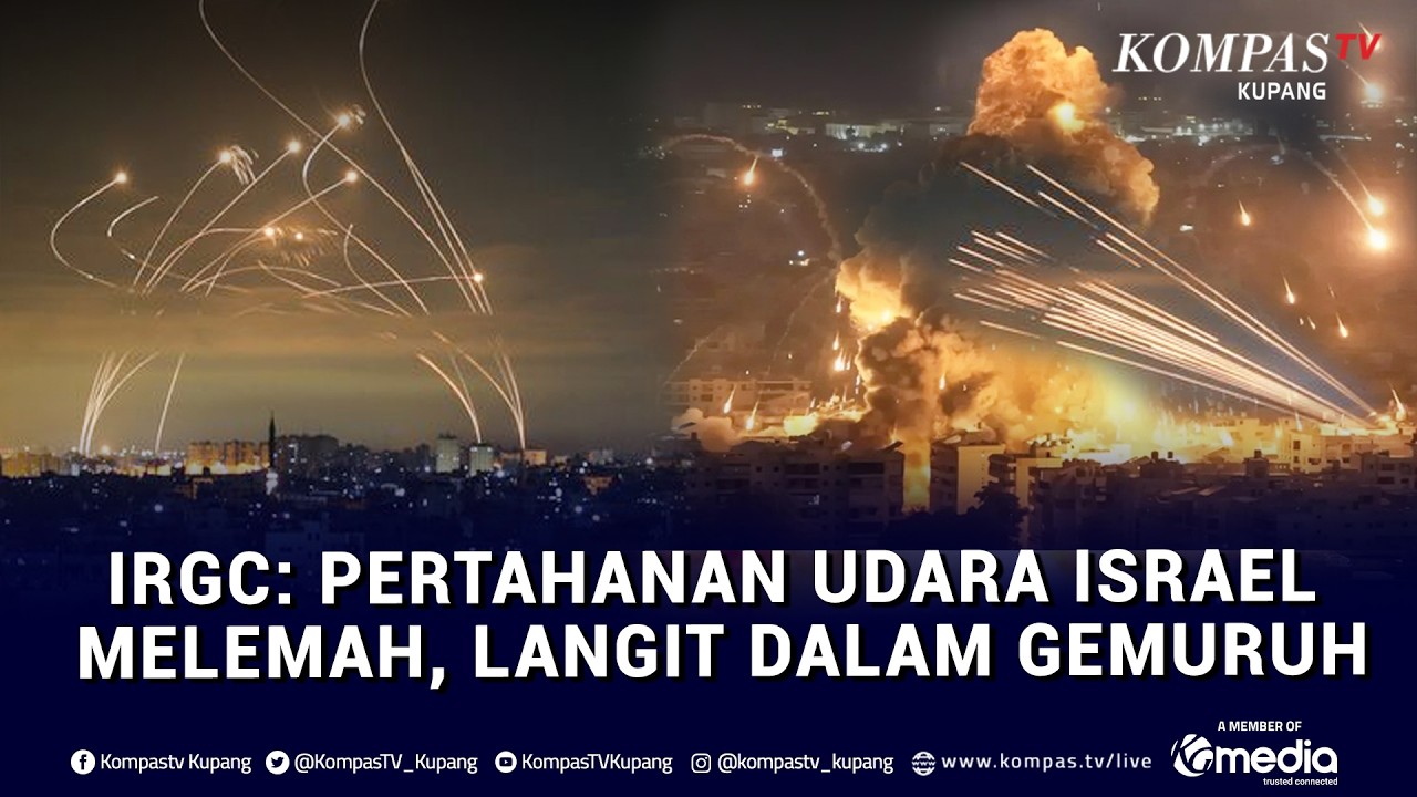 IRGC: Pertahanan Udara Israel Melemah, Langit Tel Aviv Dalam Gemuruh Rudal & Drone Iran!