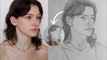 Master Realistic Portrait using Loomis method | drawing tutorial