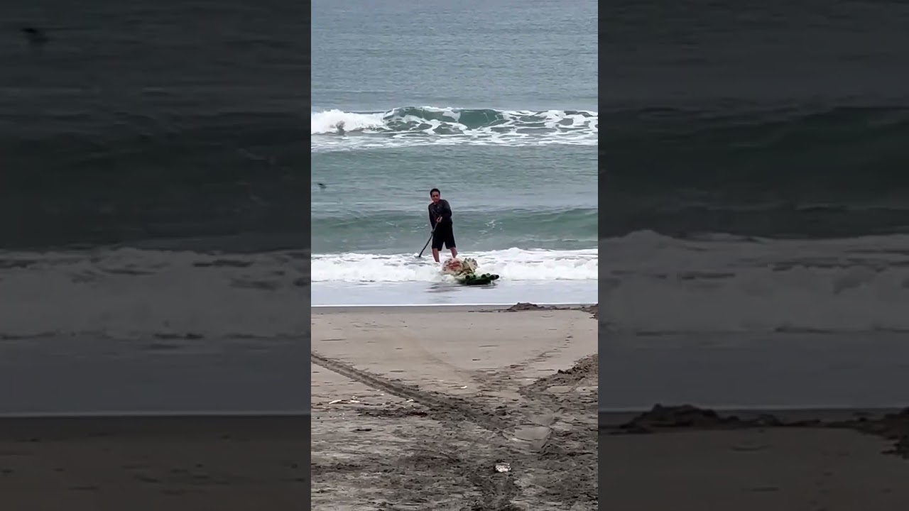 Bamboo paddle board fishing 