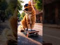Cat skating fun #music #lifeisbutadream #funny #cartoonmusic #song #animation