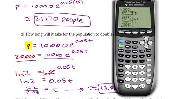 Population Increase - Applying Differential Equations to Exponential Growth • [7.4b-1] AP CALCULUS