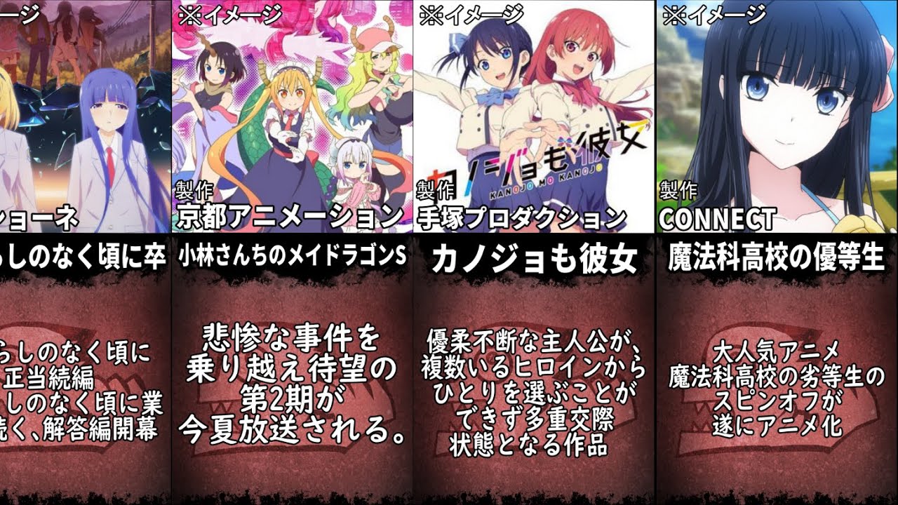 21年夏アニメ7月 9月 全41作品まとめ Youtube 21年夏アニメ7月 9月 全41作品まとめ Youtube