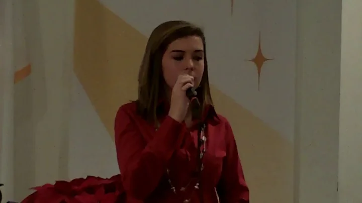 Brittany Krebs singing "O Holy Night"