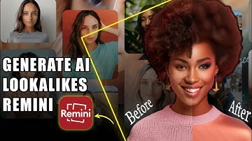 Generate Amazing Ai-Images with Remini App