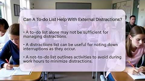 Can A To-do List Help With External Distractions? - The Time Management Pro
