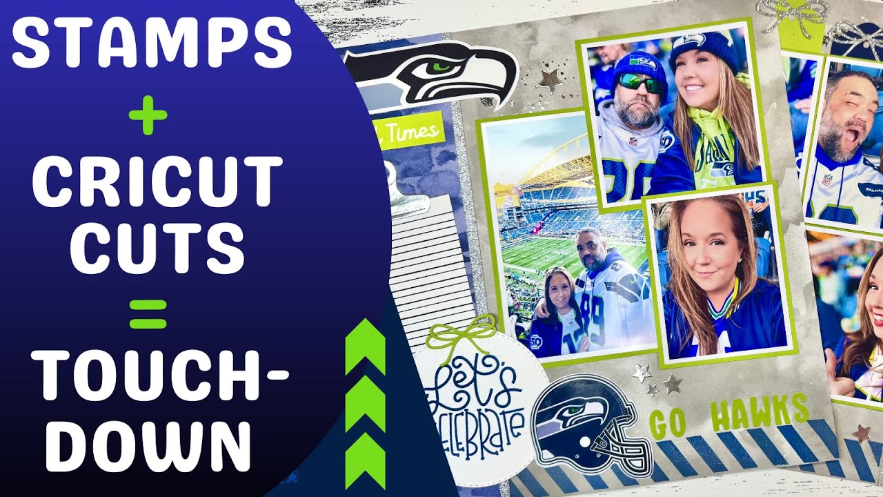 Can You Mix Cricut Cuts with Stamping? My Unique 2-Page Scrapbook Experiment!