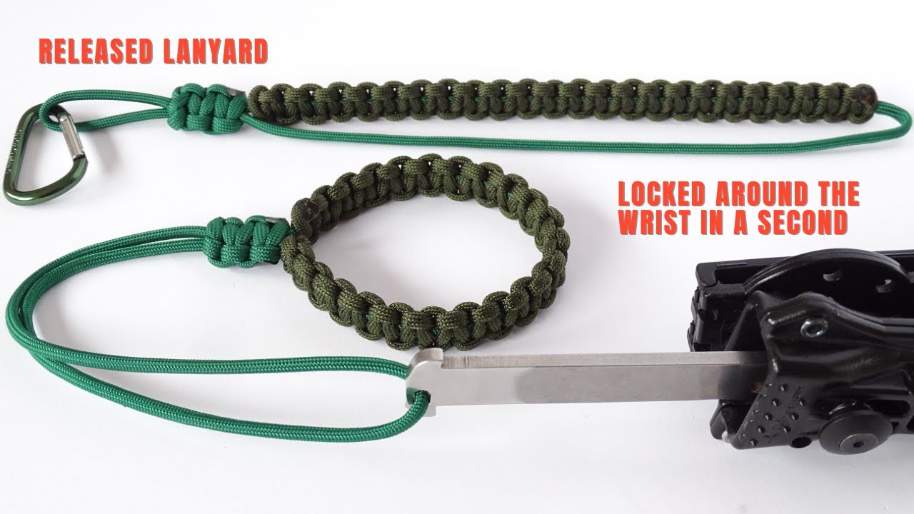 Knitting paracord- in the hand 