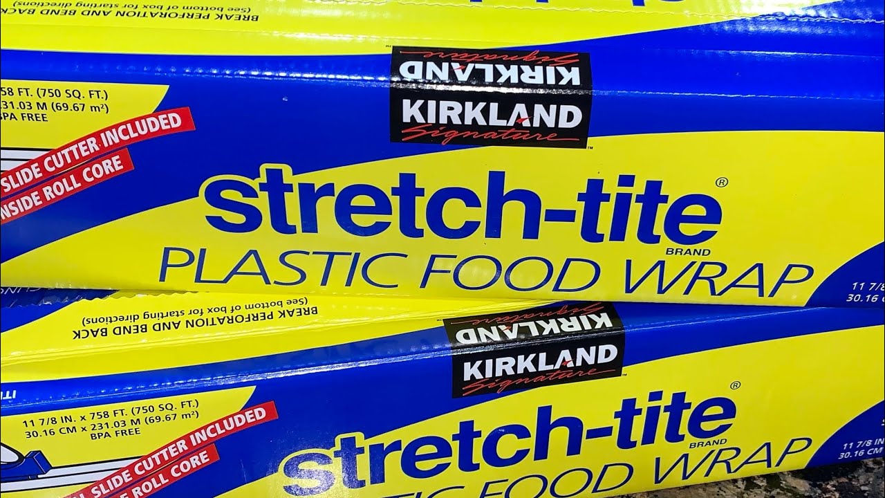 Kirkland Signature Plastic Food Wrap, 12 in x 750 ft, 2-count