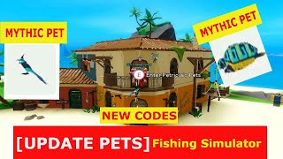 *BREAKING NEW* PET UPDATE Fishing Simulator  ROBLOX + NEW CODES |  Events Board | UPDATE 13