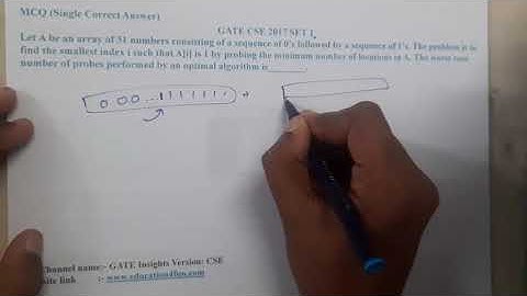 GATE CSE 2017 SET 1 Q ||Algorithms || GATE Insights Version: CSE