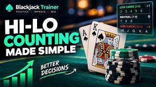 🃏 Card Counting Starts With 3 Numbers — Hi-Lo, Step 1 | Blackjack Trainer