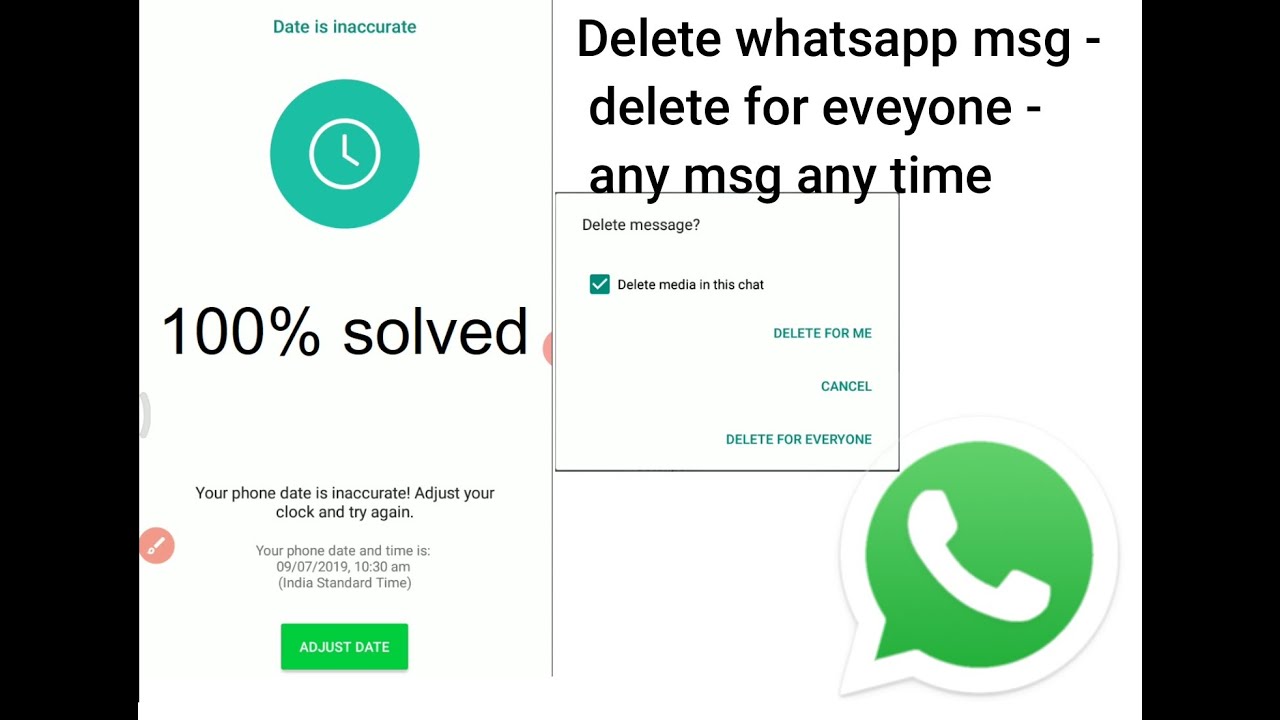 Whatsapp на телефоне неправильная дата