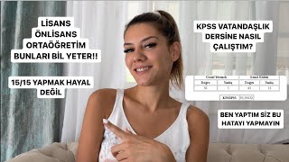 Kpss Vatandaşlik Dersi̇ne Nasil Çaliştim? Vatandaşlik-Güncel Dersi̇ İçi̇n Bunlari Bi̇l Yeter